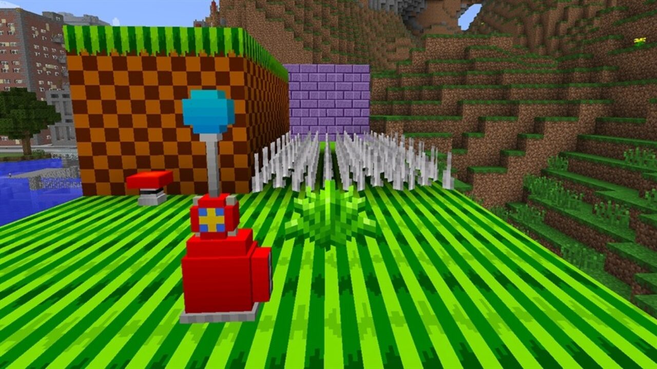 Blocks in Sonic MCPE Mod