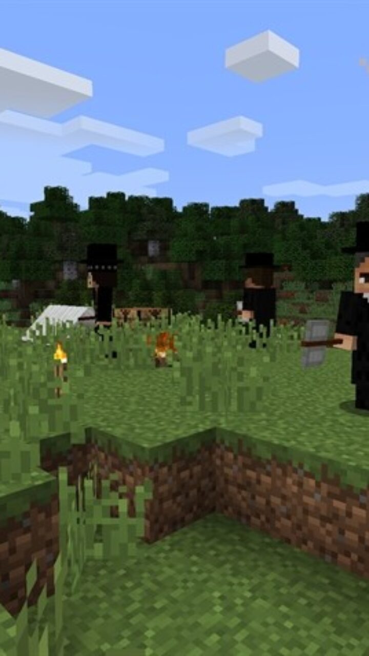 Dangerous mobs in Vampire MCPE Mod