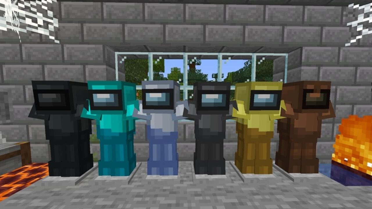 New items in Among Us MCPE Mod