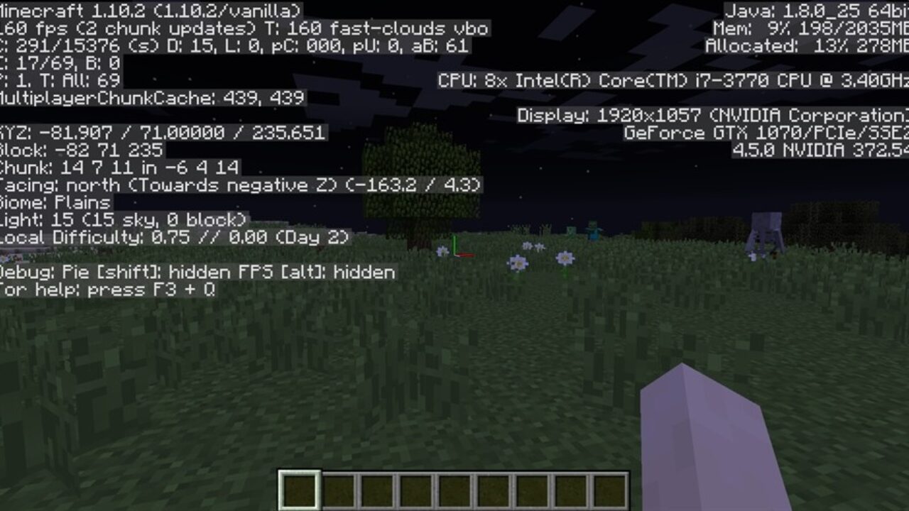 Coordinates Mod for Minecraft PE