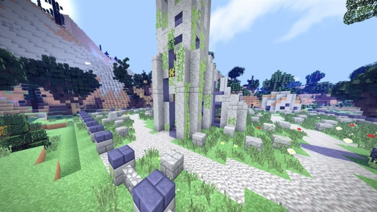 Crazy Craft Custom Terrain Structures Map for Minecraft PE