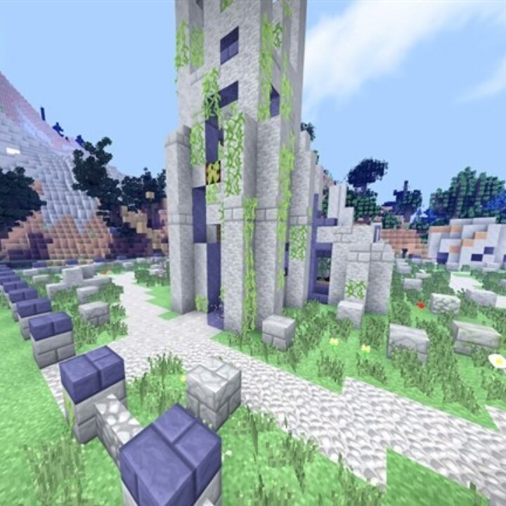 Crazy Craft Custom Terrain Structures Map for Minecraft PE