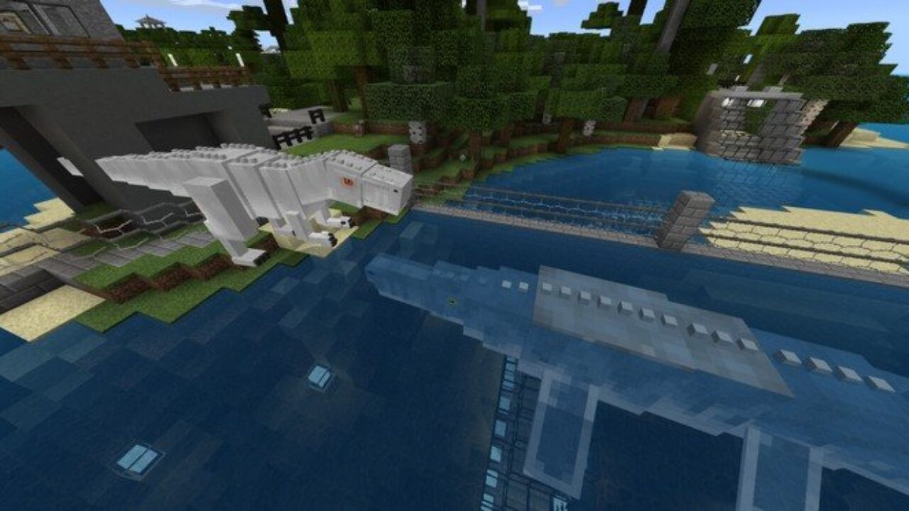 Jurassic World map for Minecraft PE