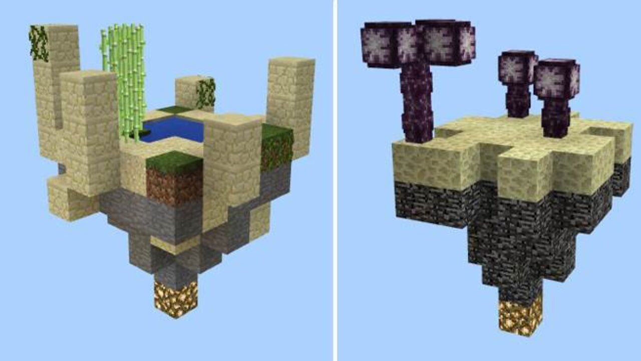 Locations from Skyblock Map for Minecraft PE