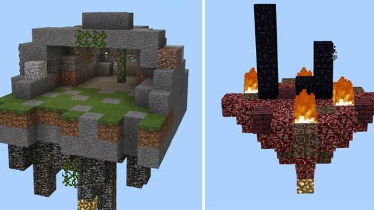 Variants from Skyblock Map for Minecraft PE