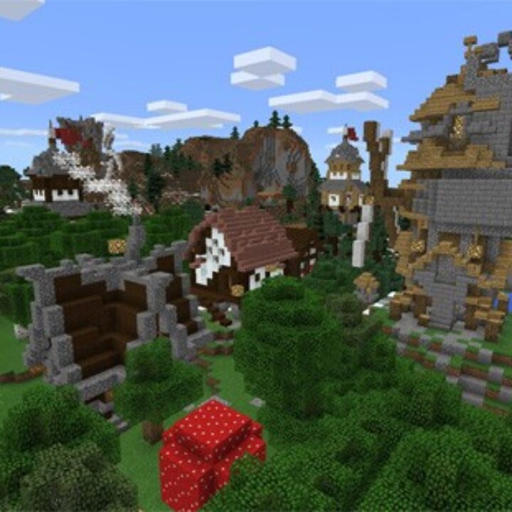 Castle map for Minecraft PE