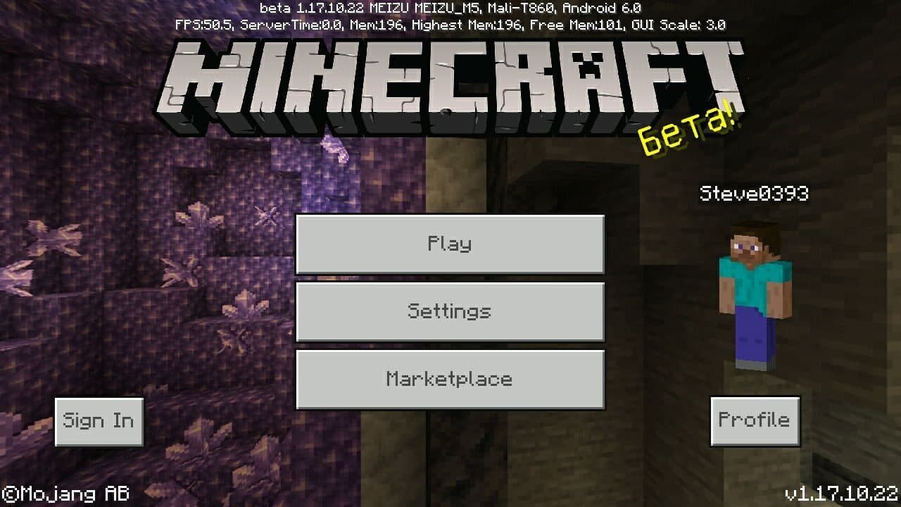 Minecraft PE 1.17.10.22