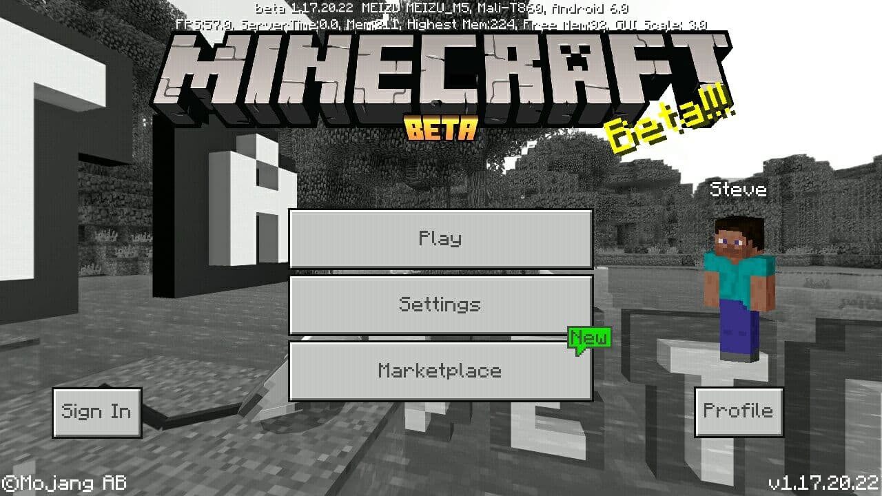 Minecraft PE 1.17.20.22