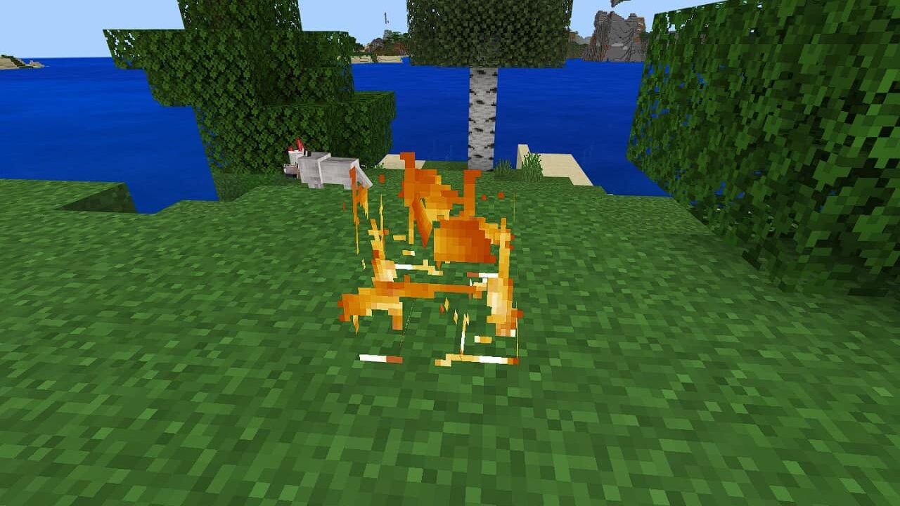 PvP Helper in Low Fire Texture Pack in Minecraft PE