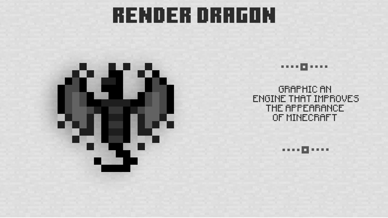 Render Dragon in Minecraft PE 1.17