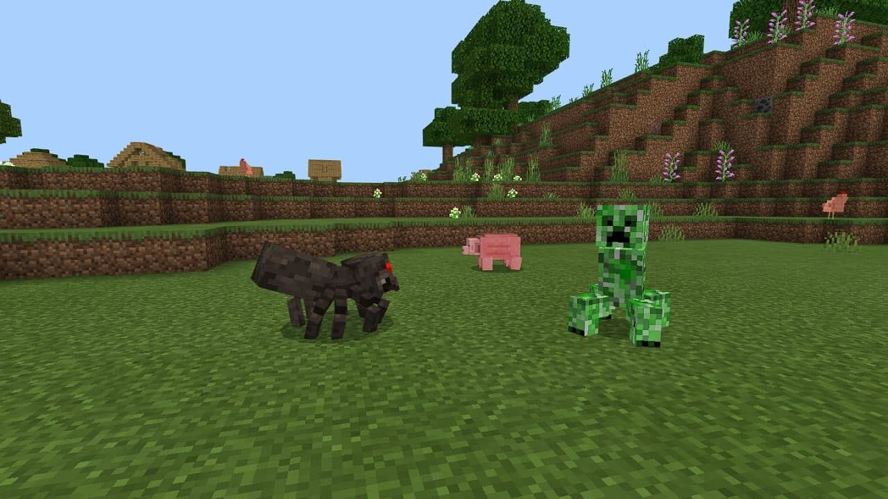 Realistic mob from 3D Texture Pack for Minecraft PE