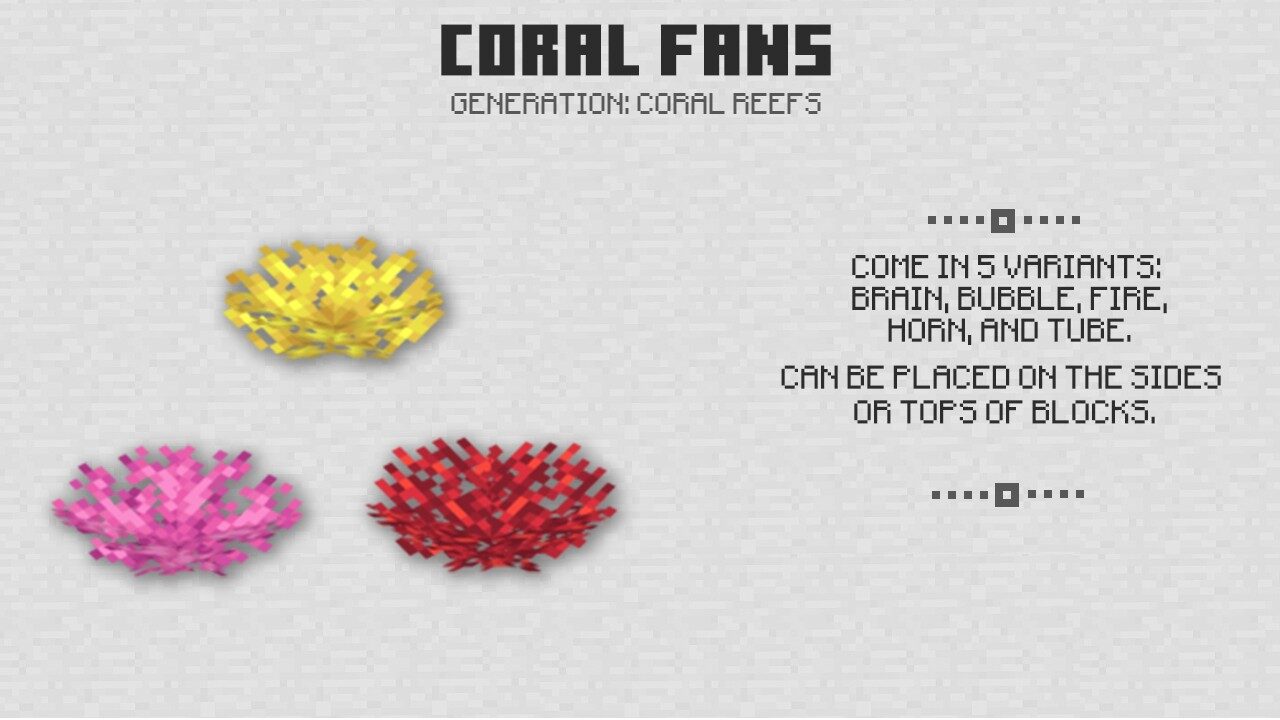 Coral fans