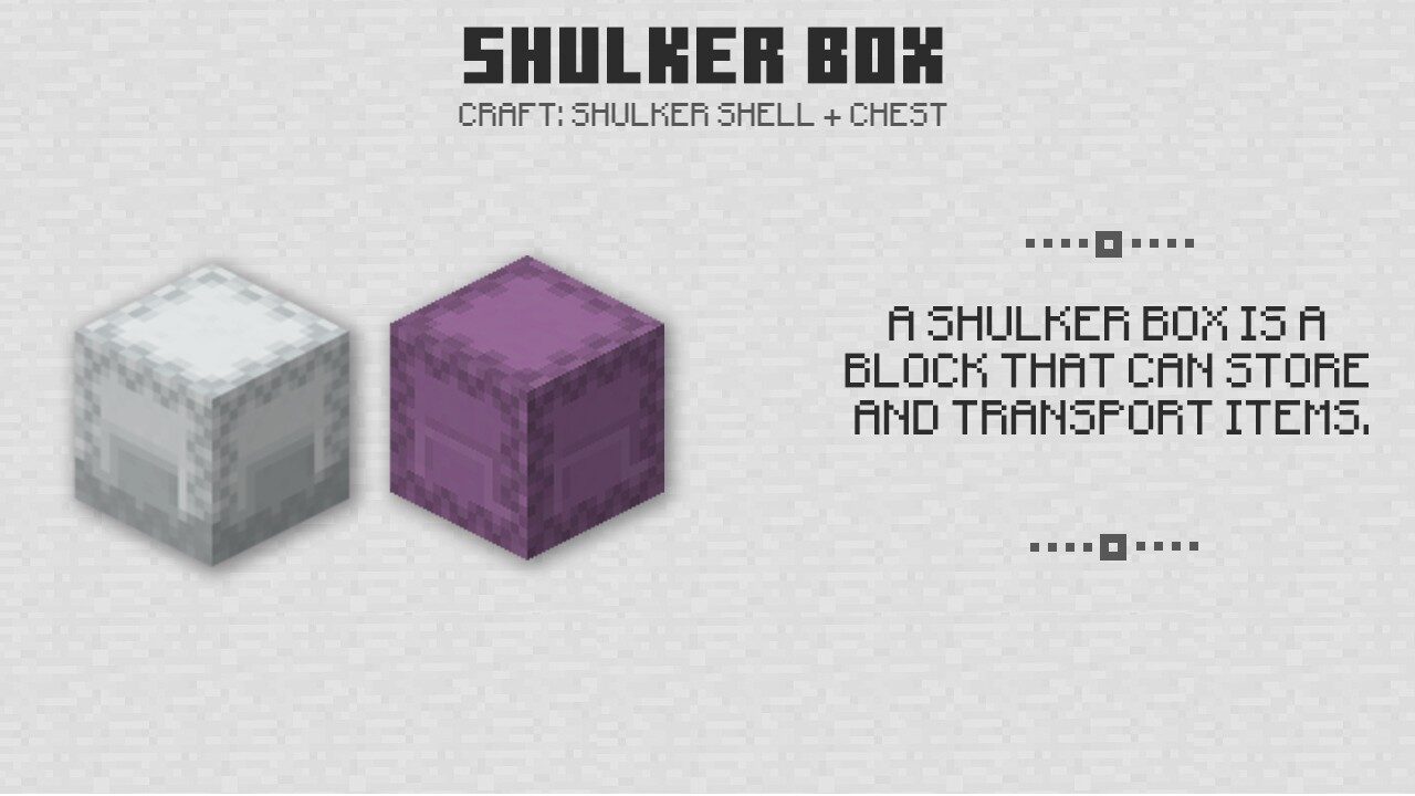 Shulker Box in Minecraft PE 1.1