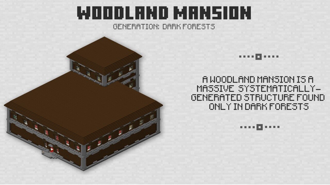 Woodland Mansion in Minecraft PE 1.1