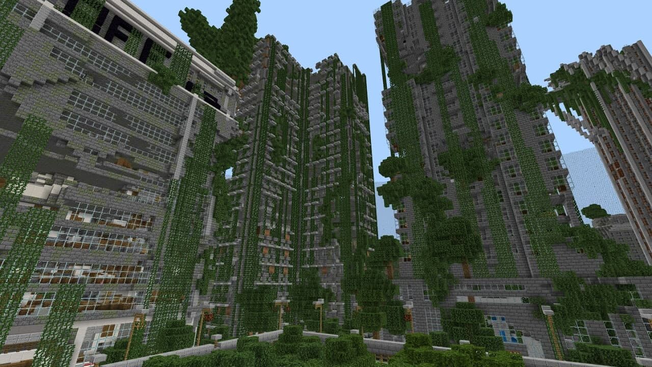 Abandoned City Map for Minecraft PE