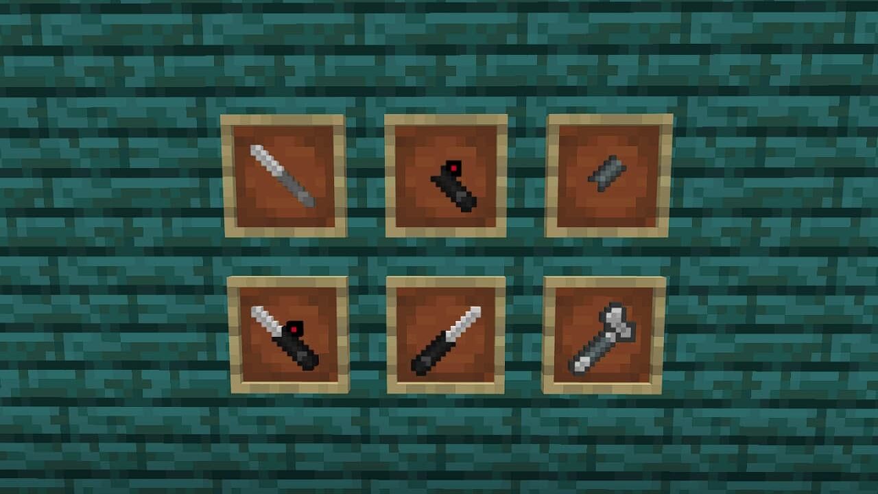 Knives in Call of Duty mod in Minecraft PE