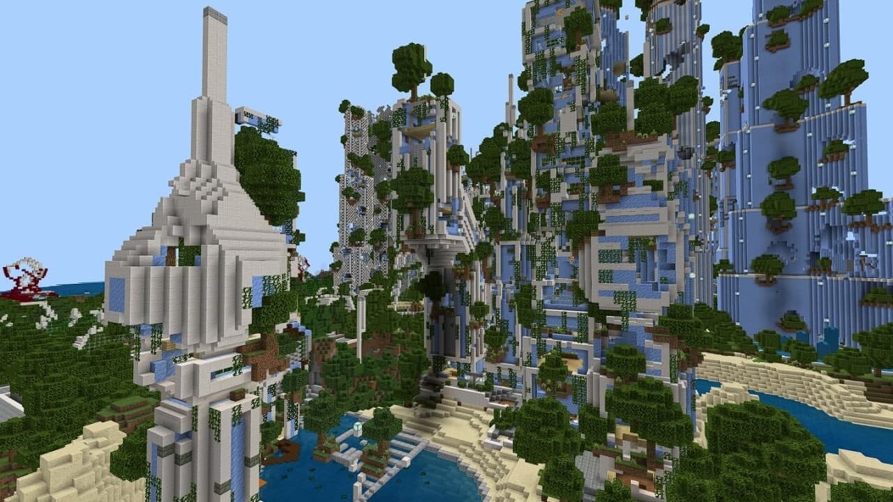 Destroyed City Map for Minecraft PE