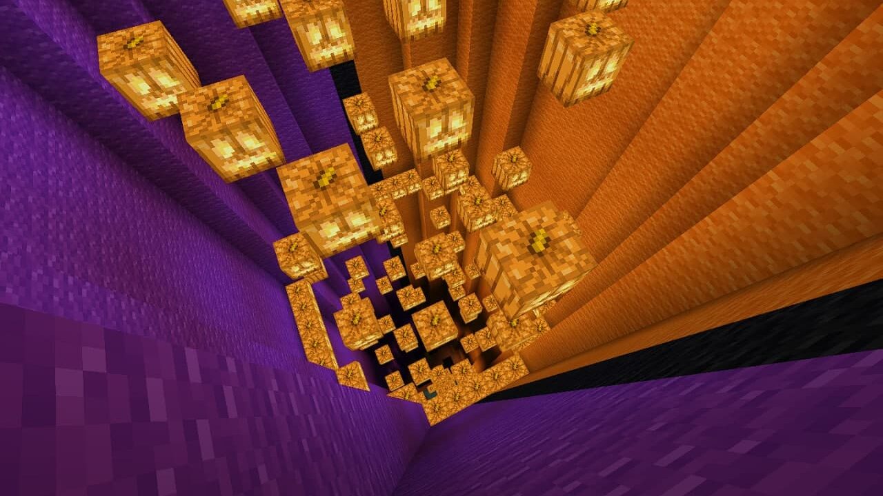 Mega Dropper Halloween map in Minecraft PE