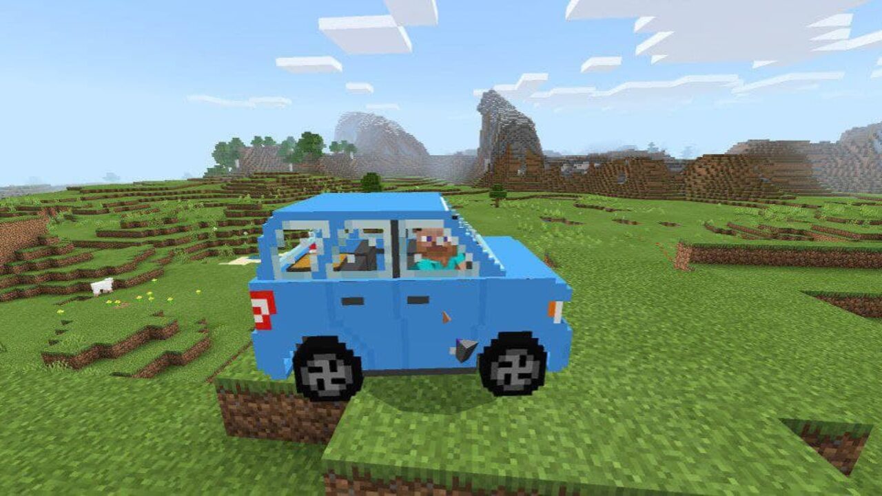 Blue Ford Escape in Minecraft PE