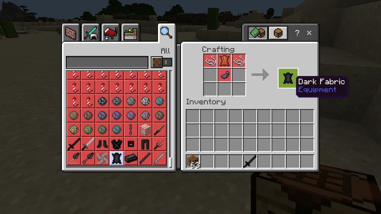 New Items in Ninja mod in Minecraft PE