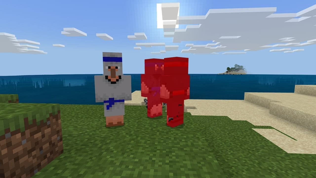 New mobs in Ninja mod in Minecraft PE