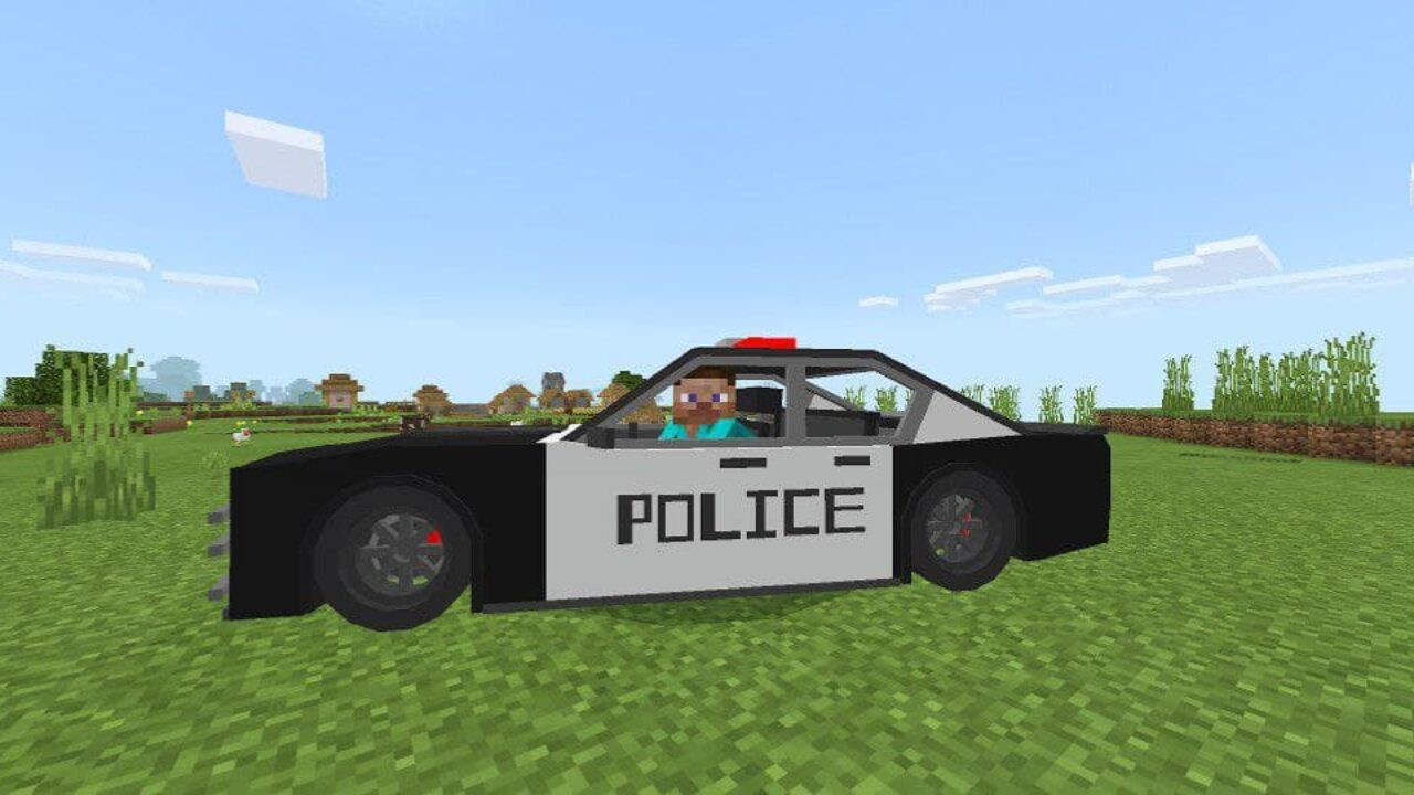 Police Car Mod for Minecraft PE