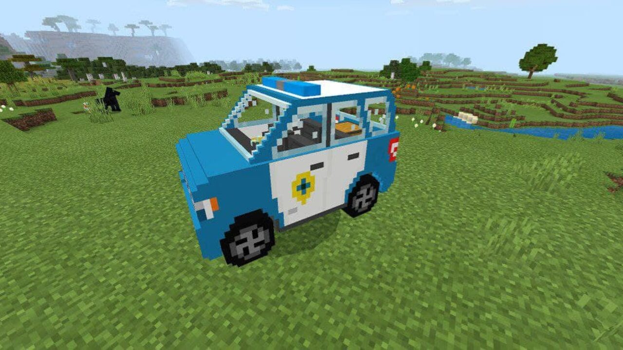 Ford Escape in Police Car mod in Minecraft PE