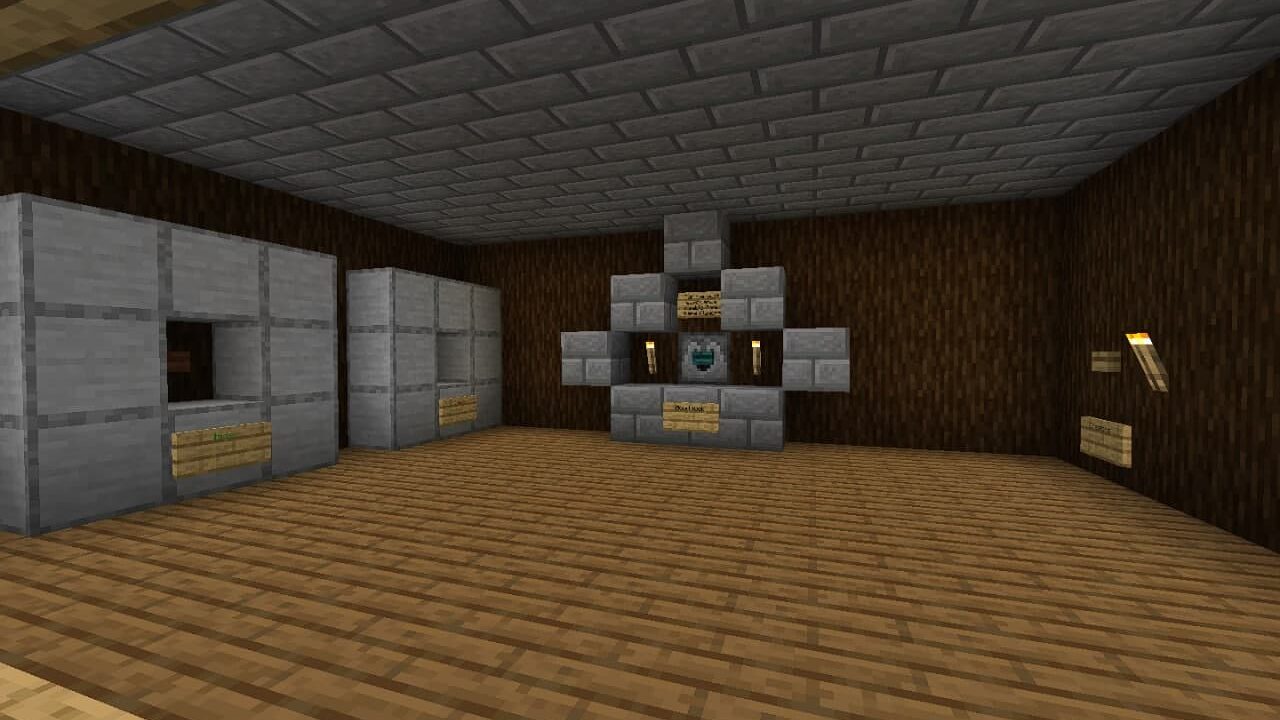 Lobby in Hide and Seek High School in Minecraft PE