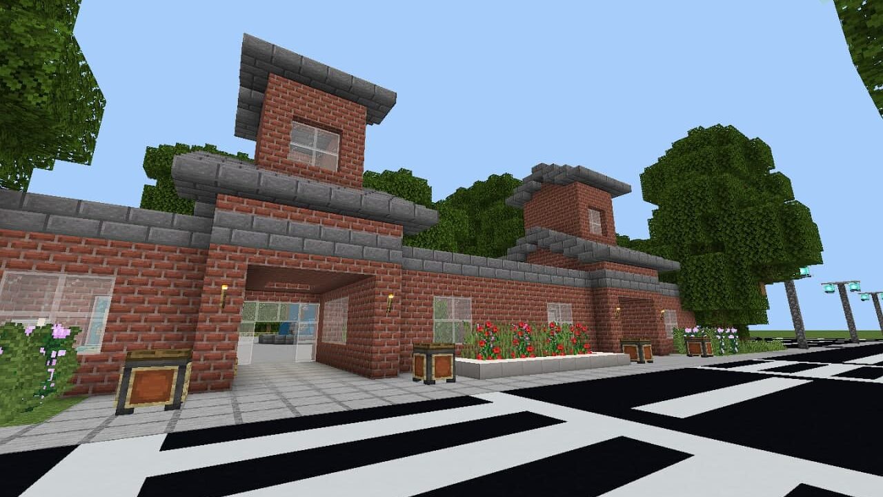 Entry in Aquapark in Soak City map in Minecraft PE