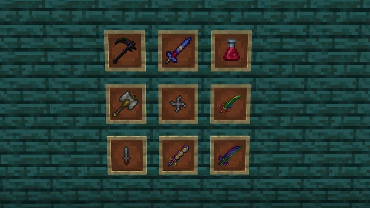 Terraria Weapons in Minecraft PE