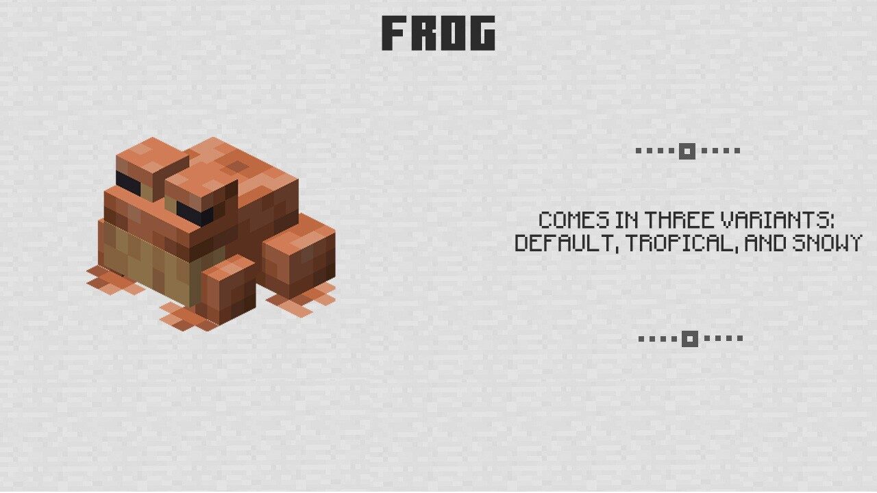 Frog in Minecraft PE