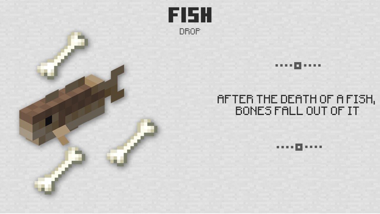 Fish in Minecraft PE 1.7