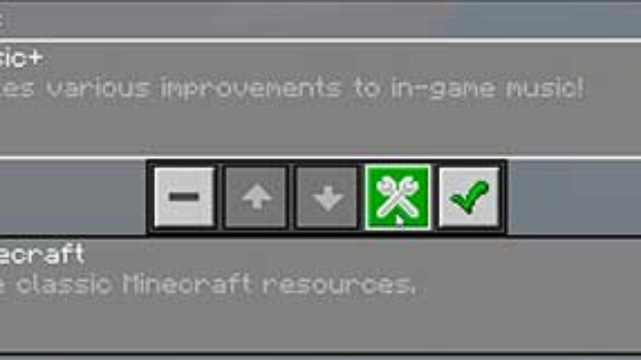 Settings from Music Plus Mod for Minecraft PE