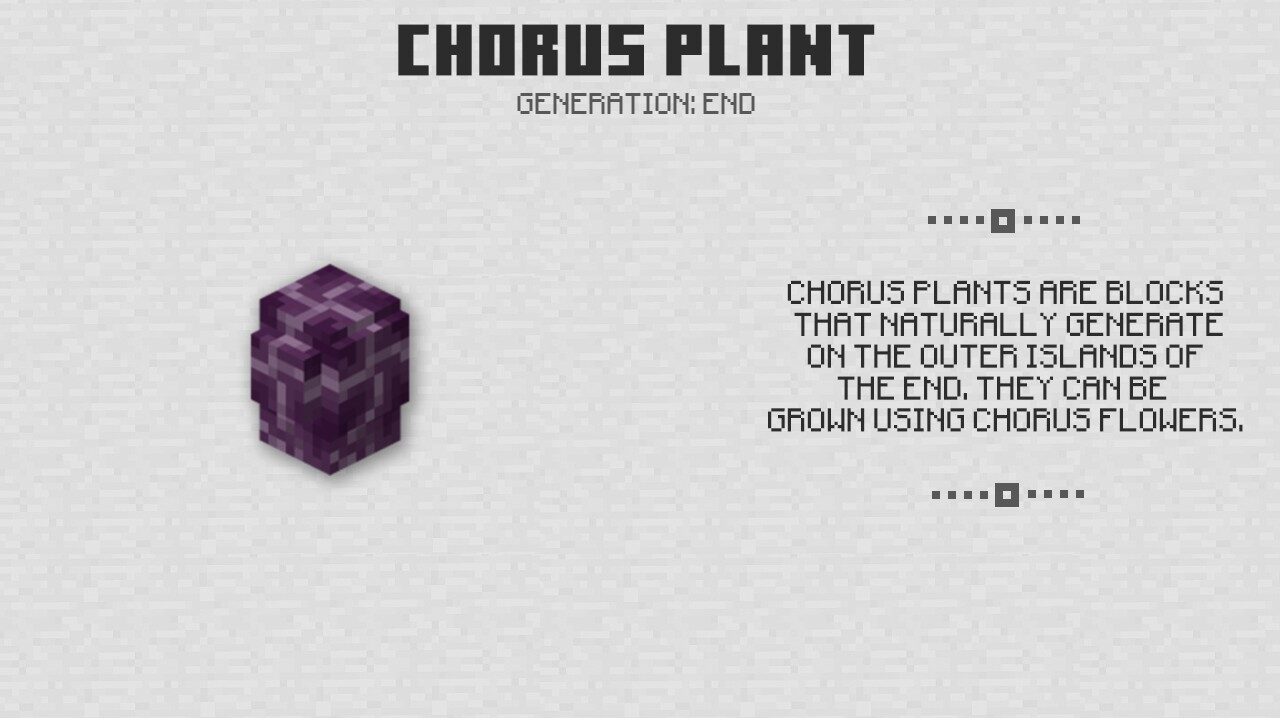 Chorus Plant in Minecraft PE 1.0