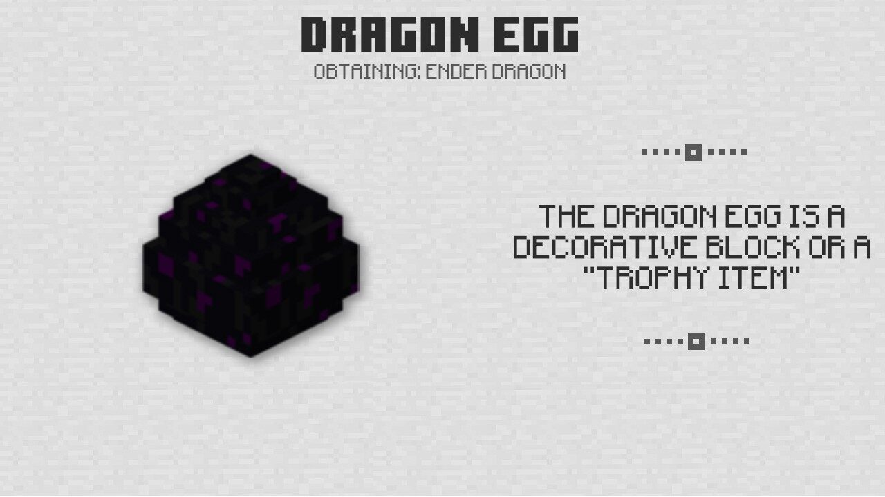 Dragon Egg in Minecraft PE 1.0