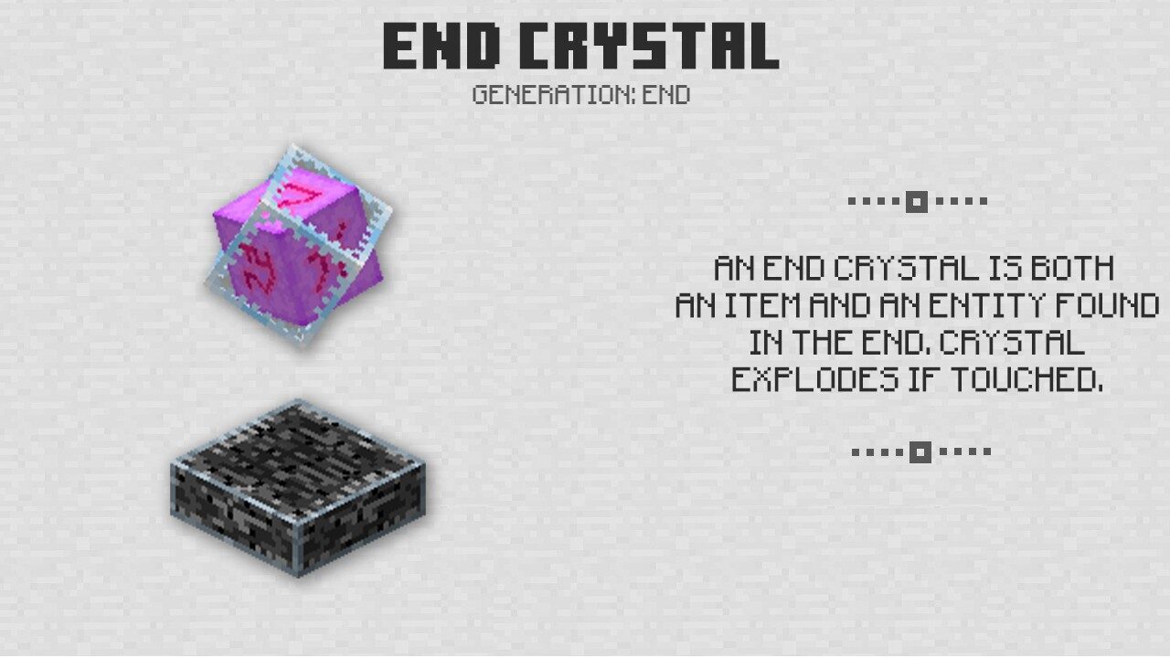 Ender Crystal in Minecraft PE 1.0