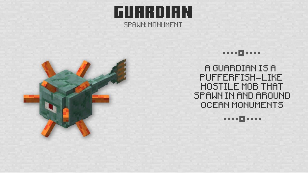 Guardian from Minecraft PE 0.16