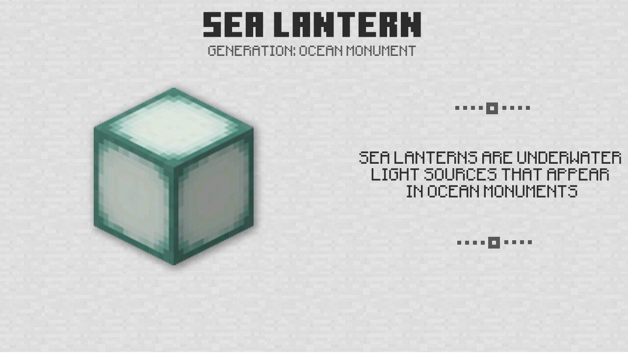 Sea Lantern from Minecraft PE 0.16