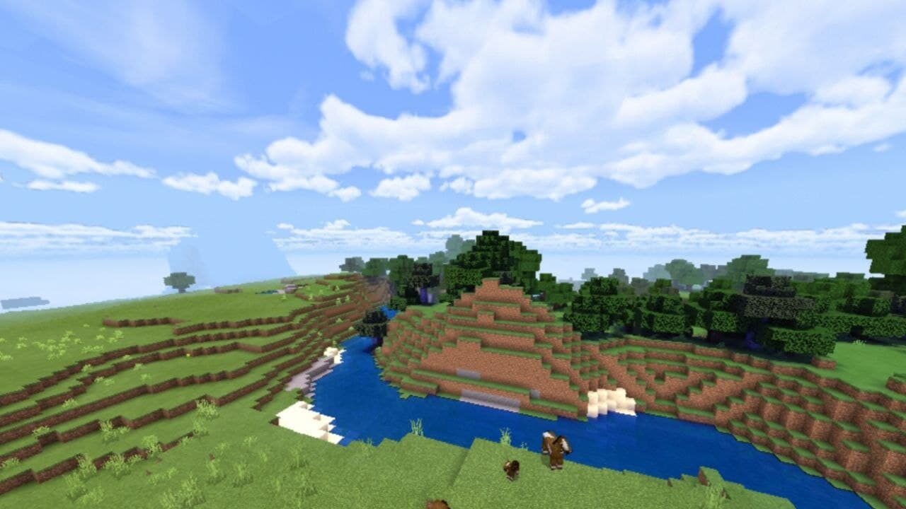 Mountains from BSL Shaders for Minecraft PE