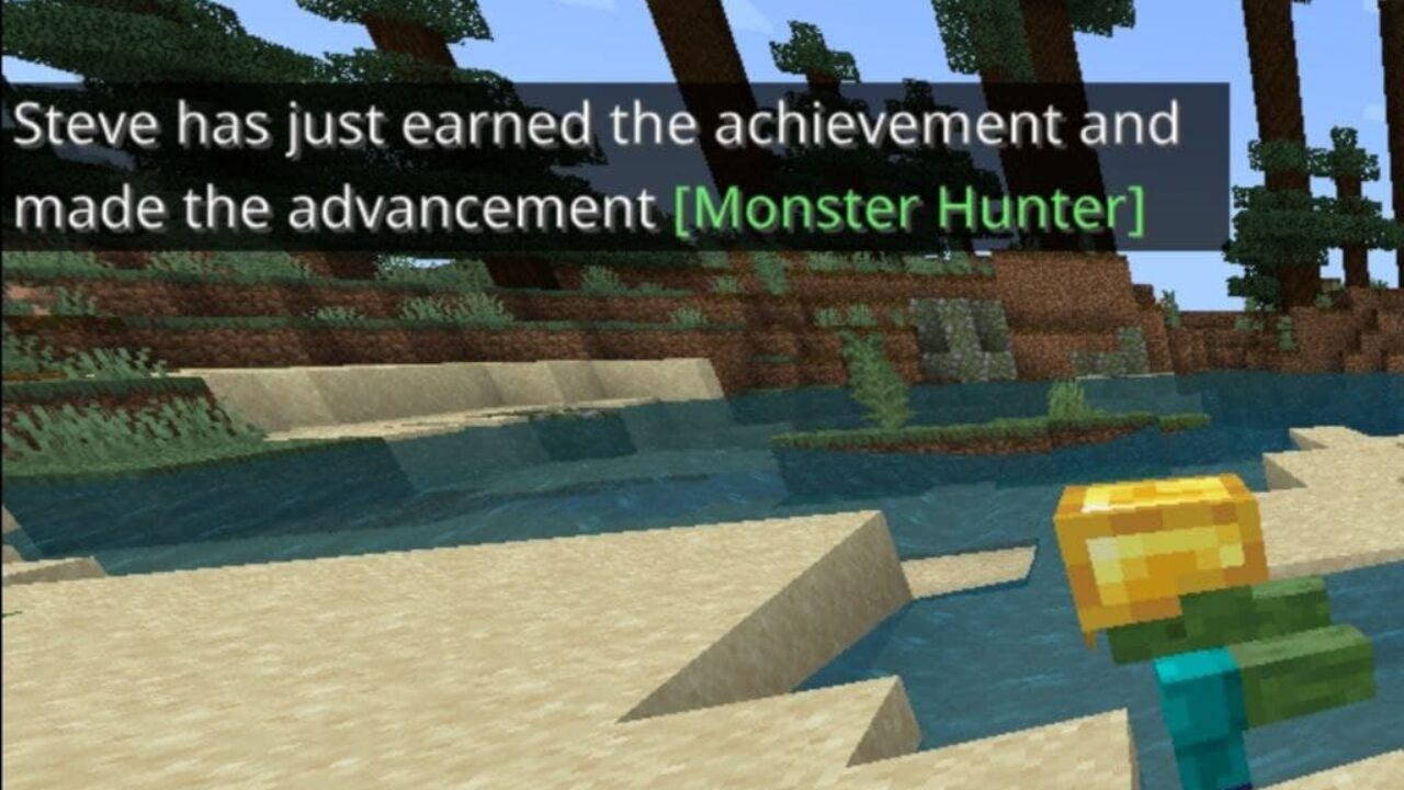 Monster Hunter from Achievement Mod for Minecraft PE