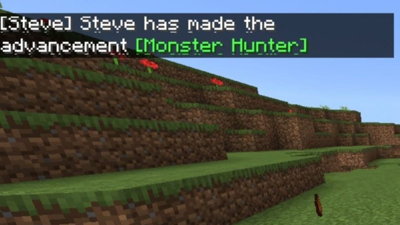 Notifications from Achievement Mod for Minecraft PE