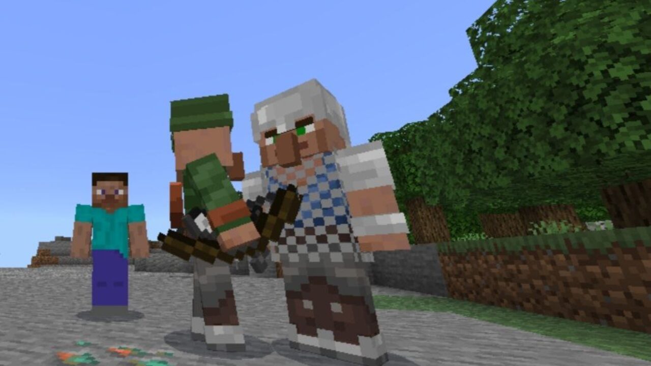 Guard Villager from Villagers Comes Alive Mod Minecraft PE