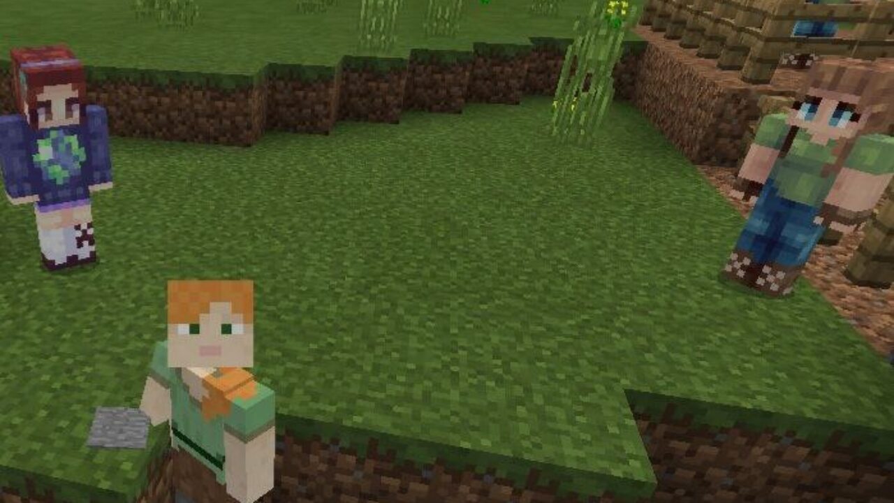 Characters from Girlfriends Mod for Minecraft PE