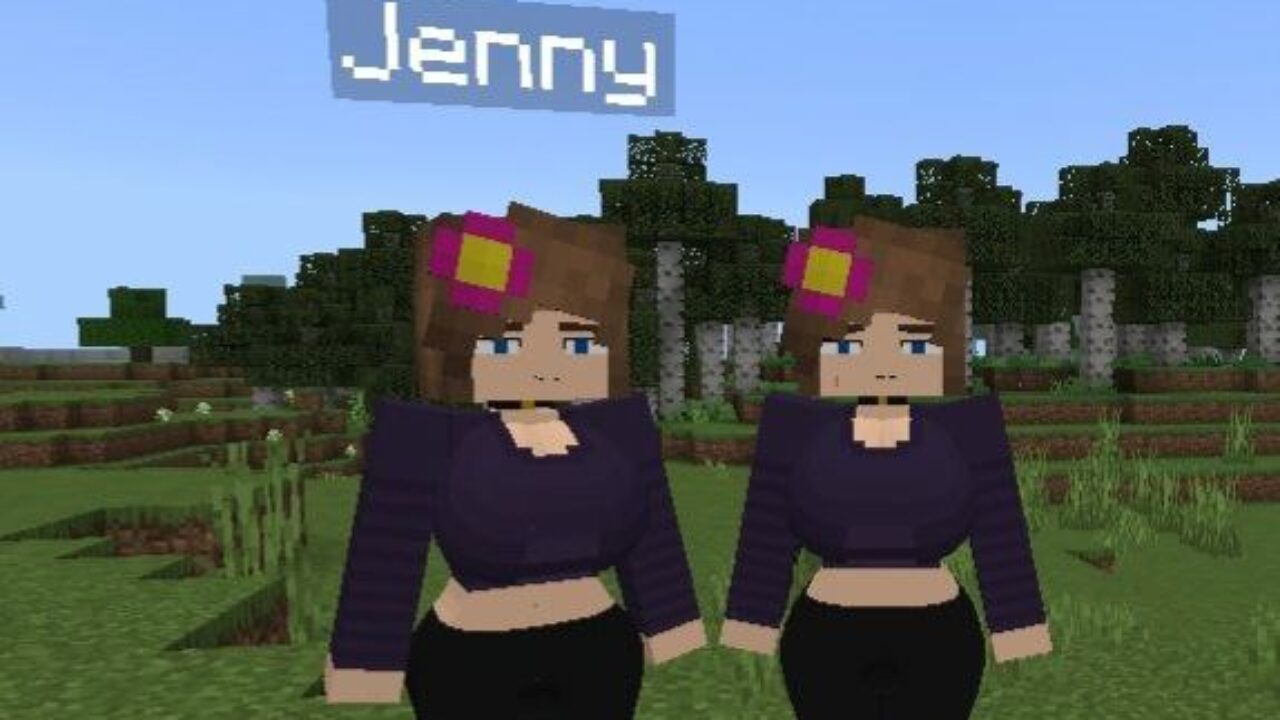 Girls from Jenny Mod for Minecraft PE