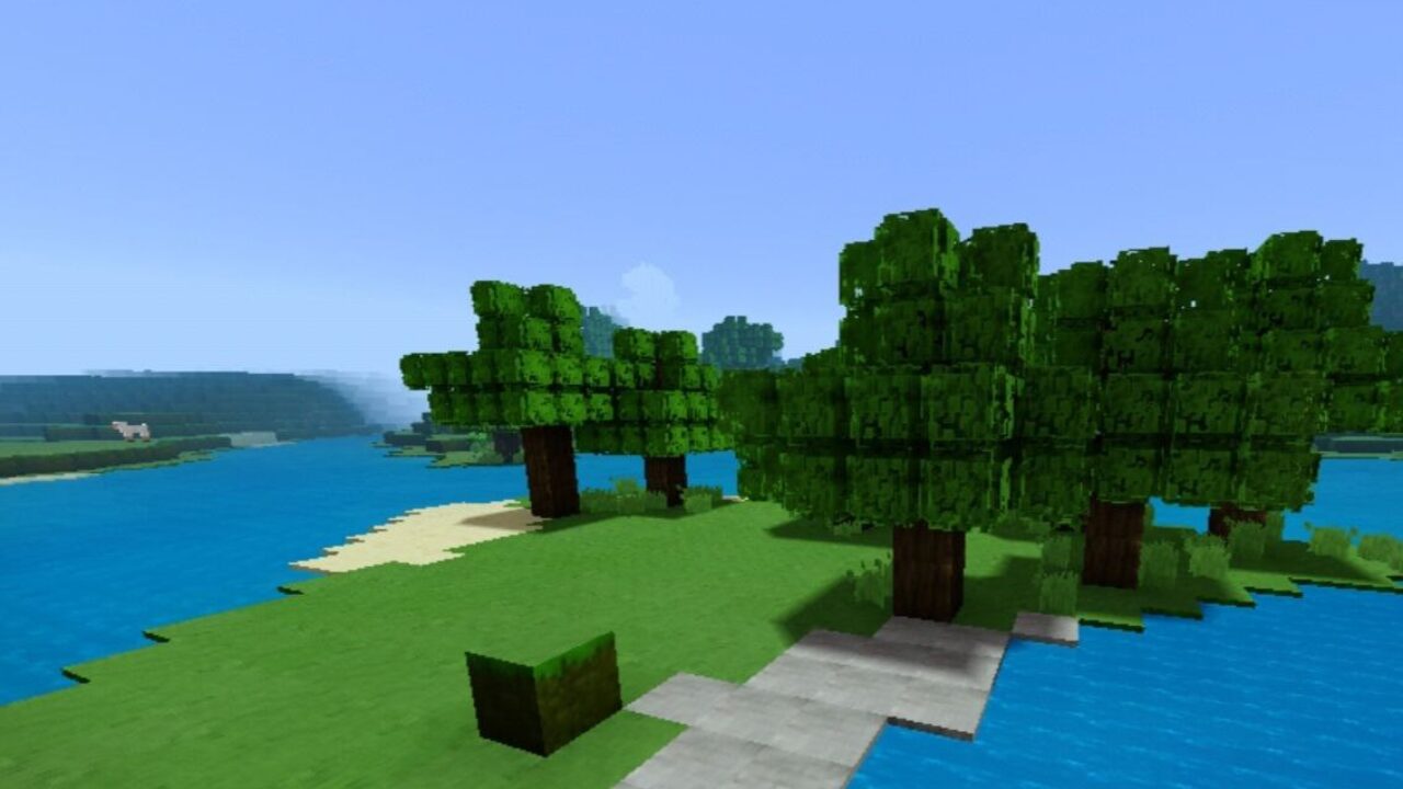 Trees from Real Life Texture Pack for Minecraft PE