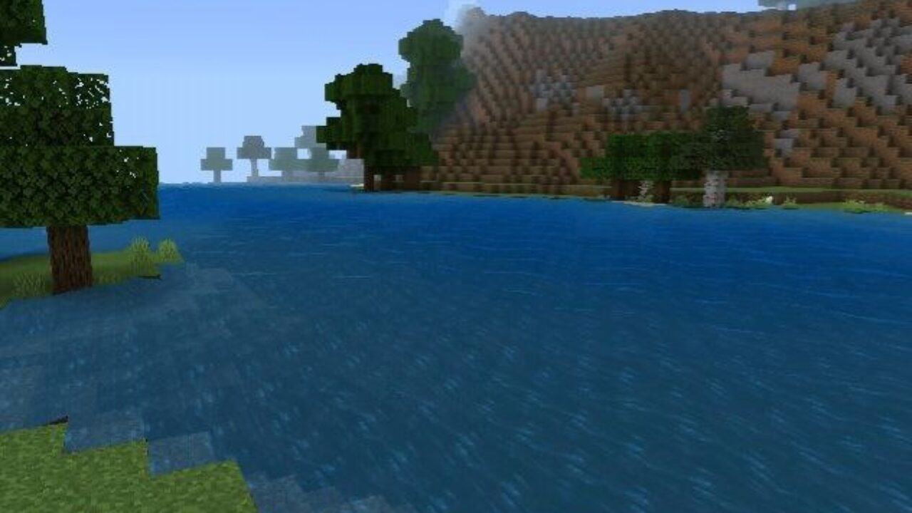 Lake from Wavy Water Shaders for Minecraft PE