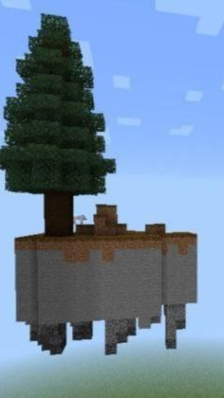 Sky block from Biomes Map for Minecraft PE