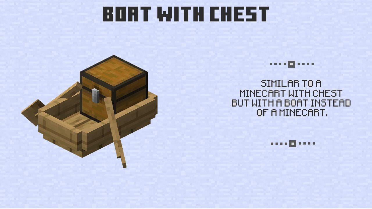 Boat with Chest from Minecraft PE