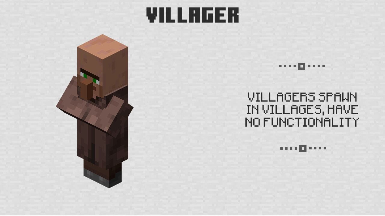 Villager from Minecraft PE