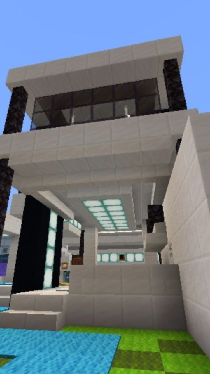 Self-sufficient Modern House for Minecraft PE